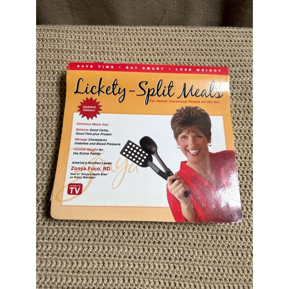 Zonya Foco Lickety-Split Meals Cookbook and Water with Lemon Health Novel Set